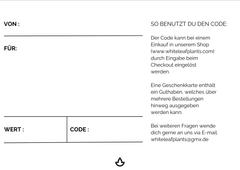 Geschenkgutschein (gedruckte Version)
